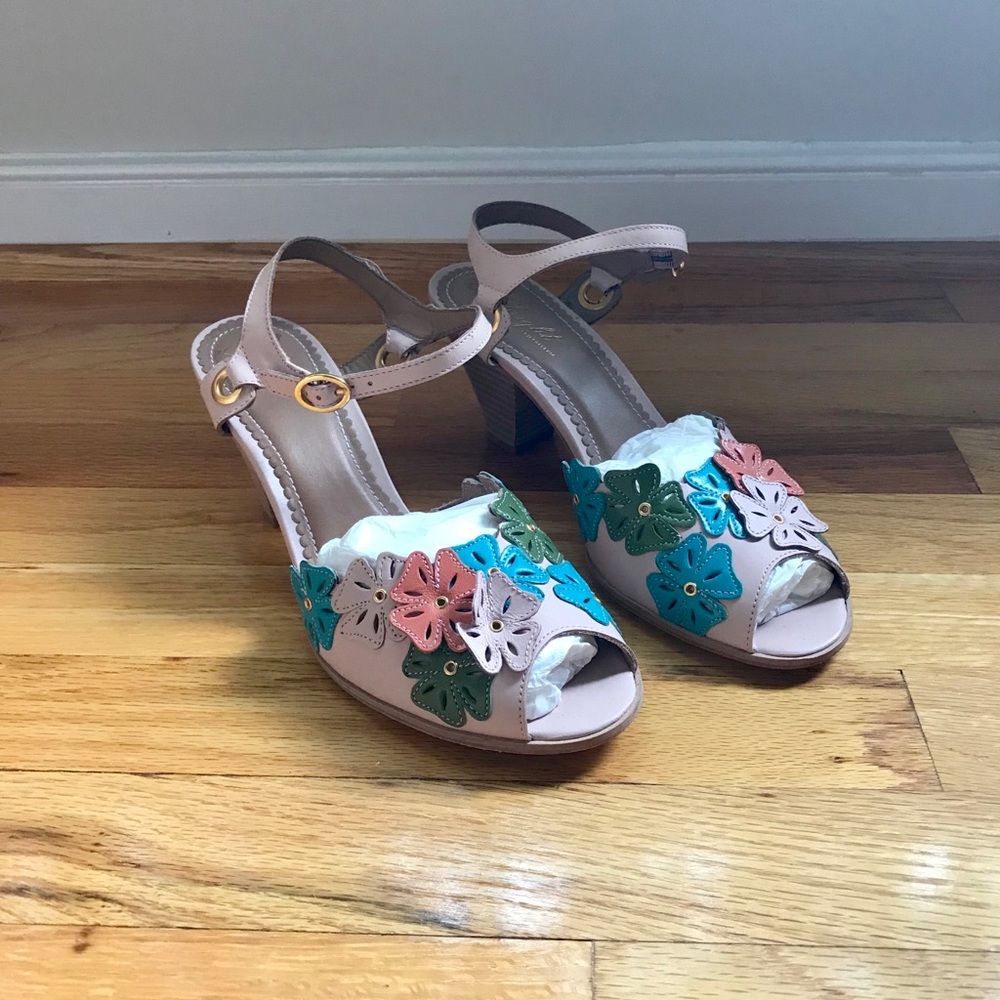 NEW Anthropologie Miss Albright Floral sandals 9